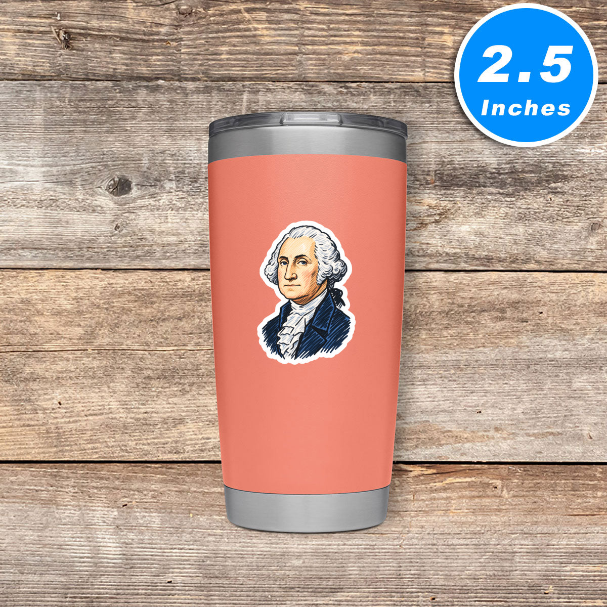 George Washington Vinyl Stickers