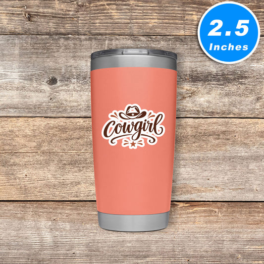 Cowgirl Vinyl Stickers