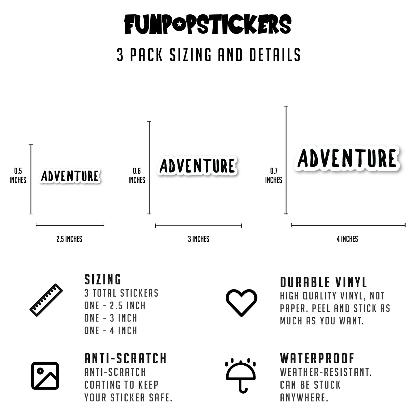 Adventure Vinyl Stickers
