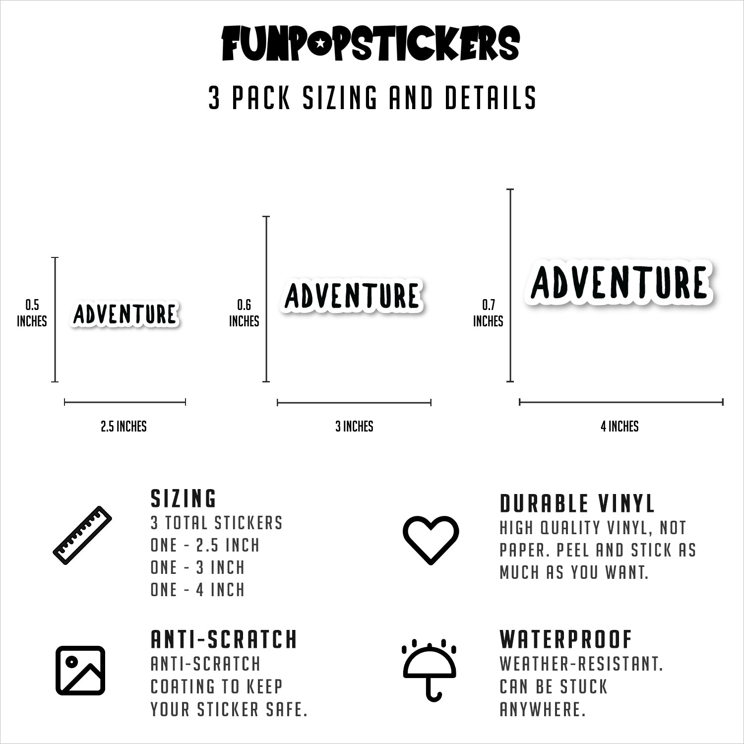 Adventure Vinyl Stickers