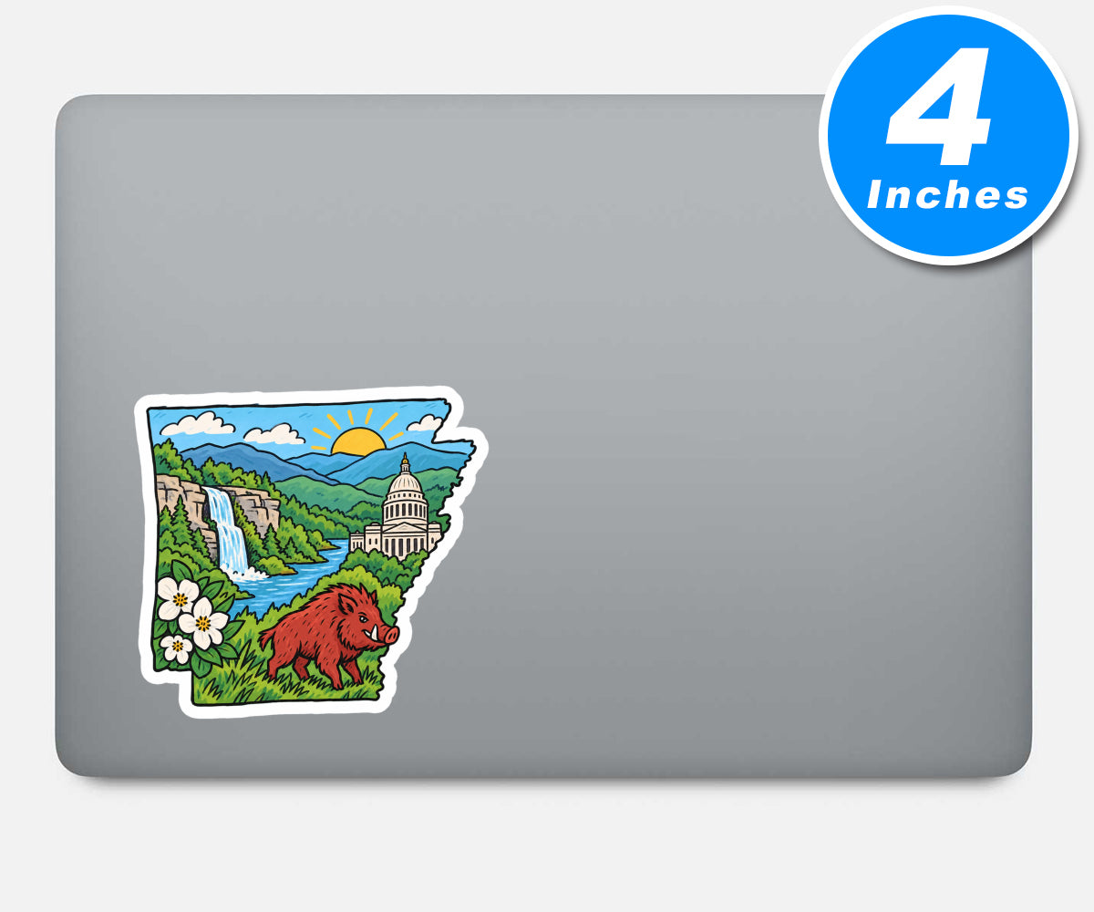 Arkansas Vinyl Stickers