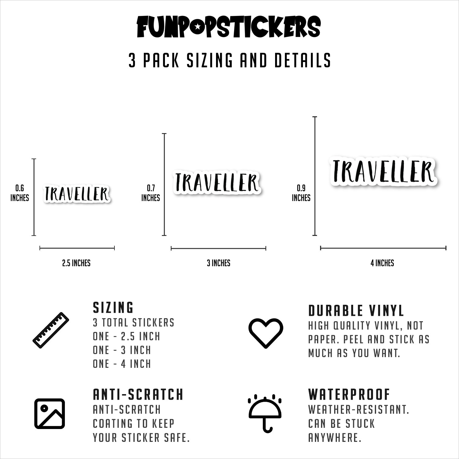 Traveller Vinyl Stickers
