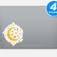 Celestial Moon And Stars Stickers Vinyl Stickers