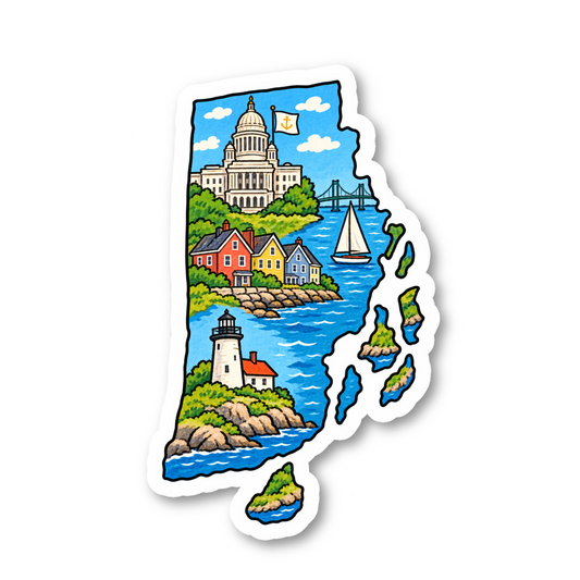 Rhode Island Vinyl Sticker