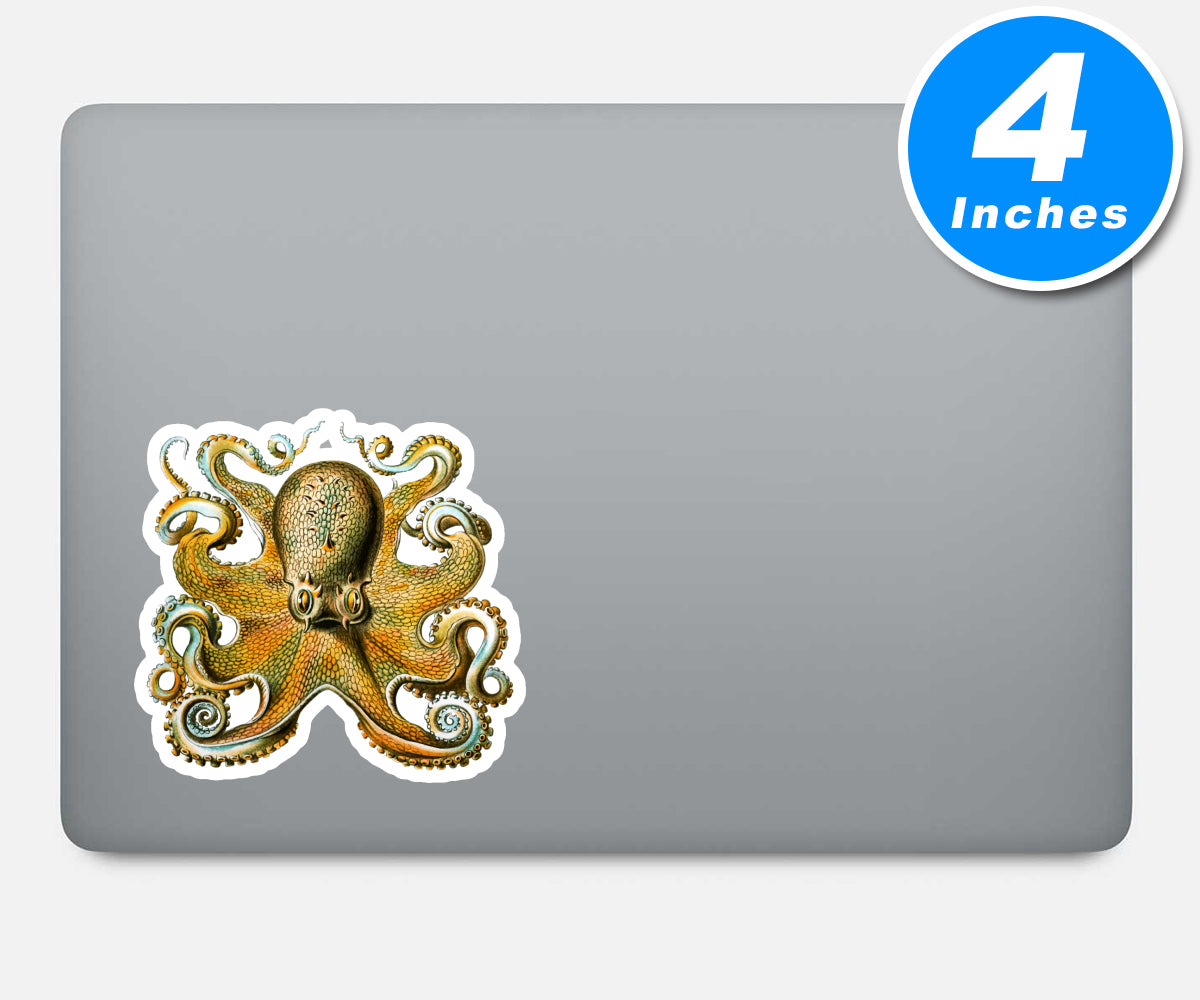 Vintage Octopus Vinyl Stickers