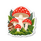 Cute Mushroom Forest Stickers Vinyl Sticker