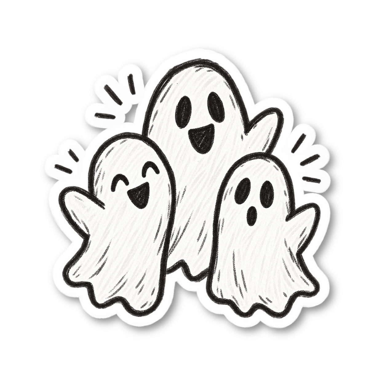 Ghosts Vinyl Sticker