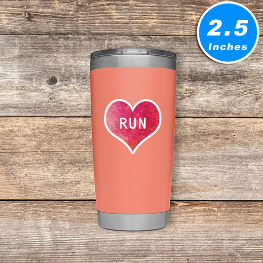 Running Vinyl Stickers