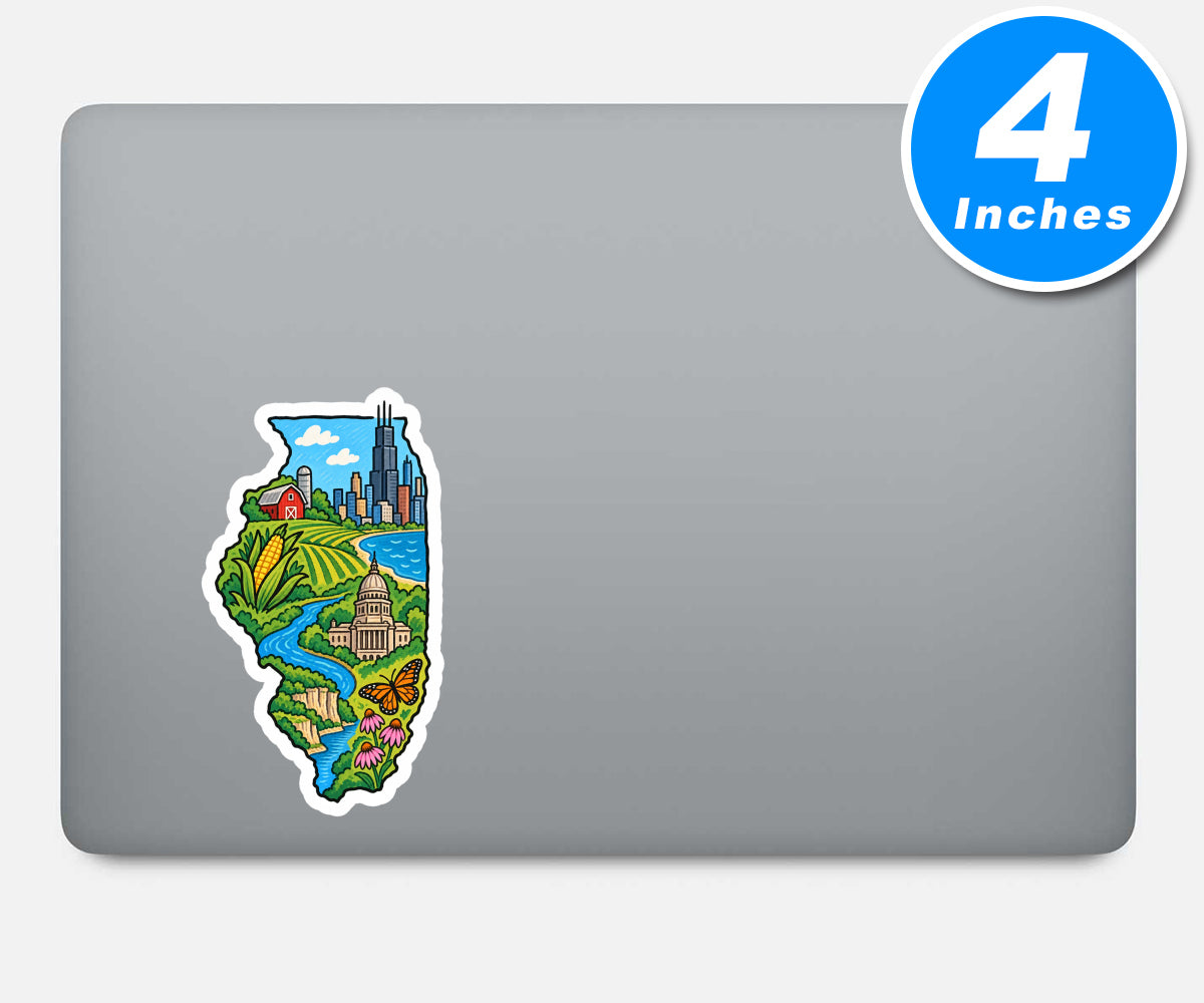 Illinois Vinyl Stickers