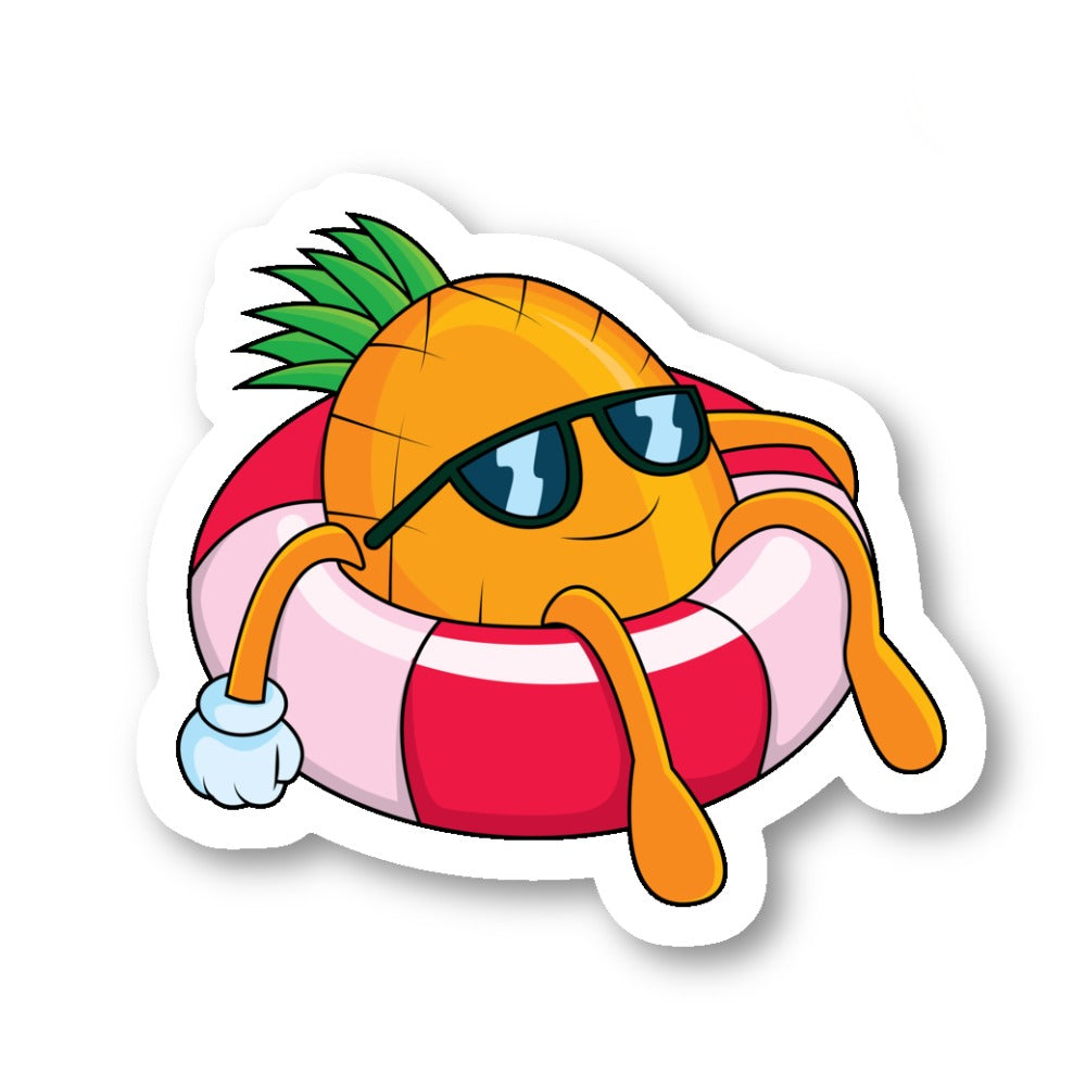 Pineapple Chillin Vinyl Sticker