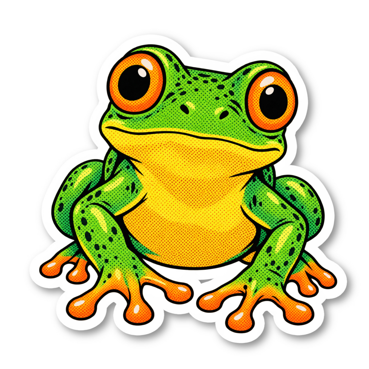 Frog Stickers Vinyl Sticker