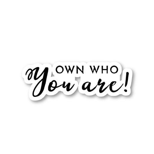 Own Who You Are Vinyl Sticker