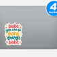 Babe You Can Do Hard Things Babe Sticker Vinyl Stickers