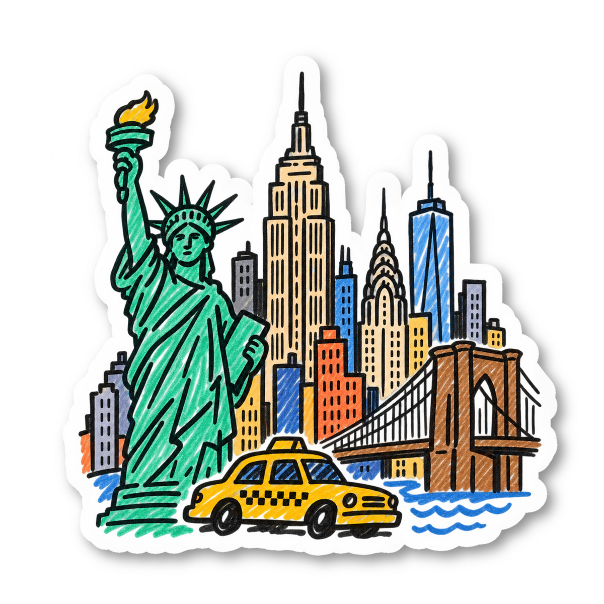 Laptop Sticker Nyc Vinyl Sticker