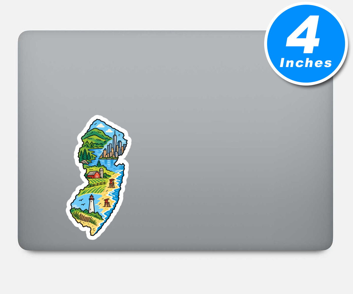 New Jersey Vinyl Stickers