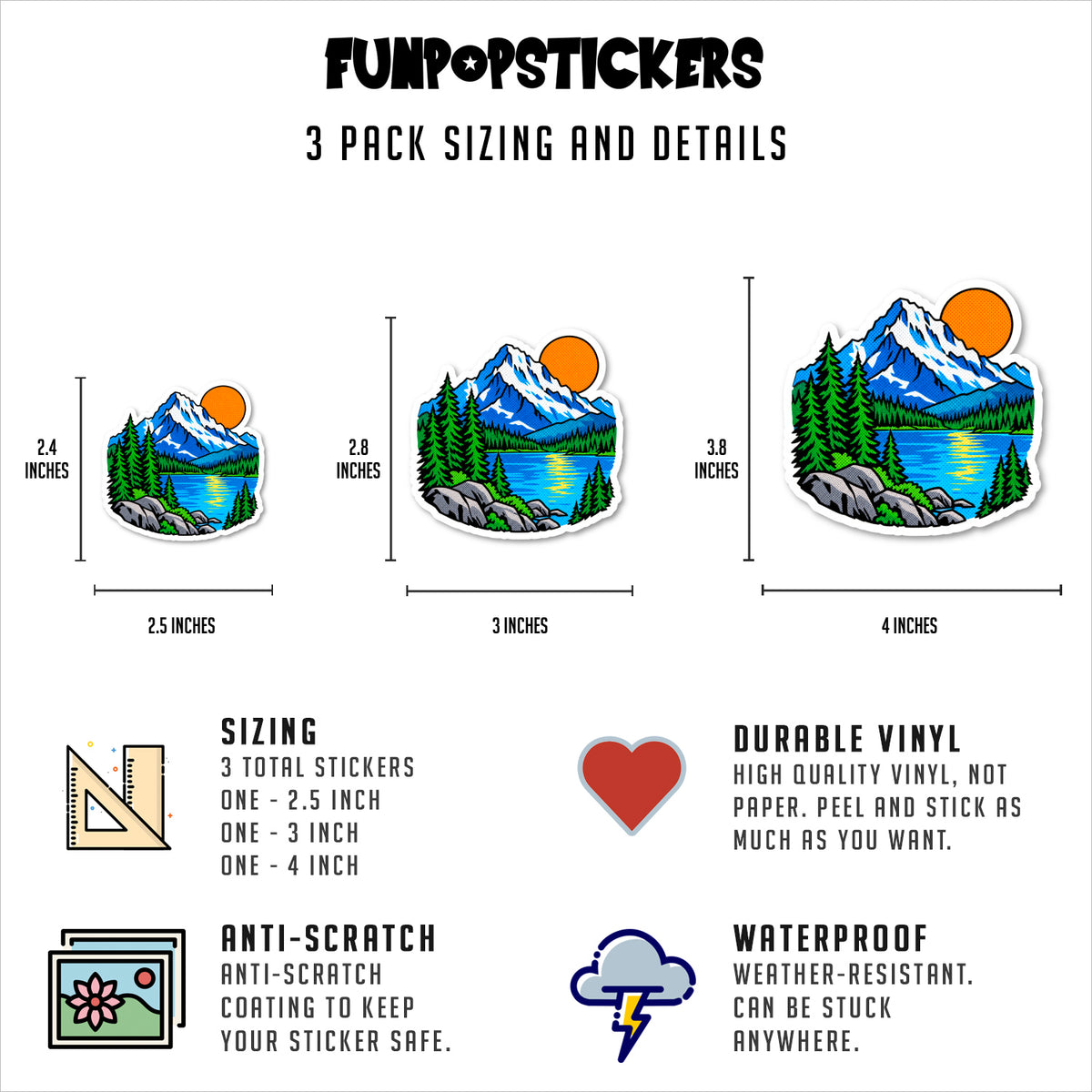 National Park Stickers Vinyl Stickers