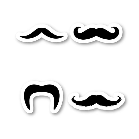Mustache Vinyl Sticker