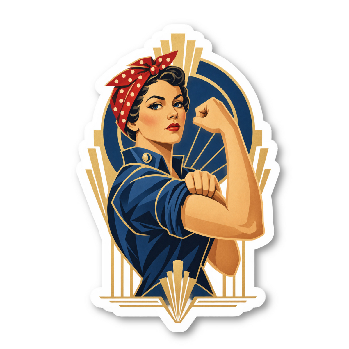 Rosie The Riveter Vinyl Sticker