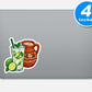 Latin Beverages Vinyl Stickers