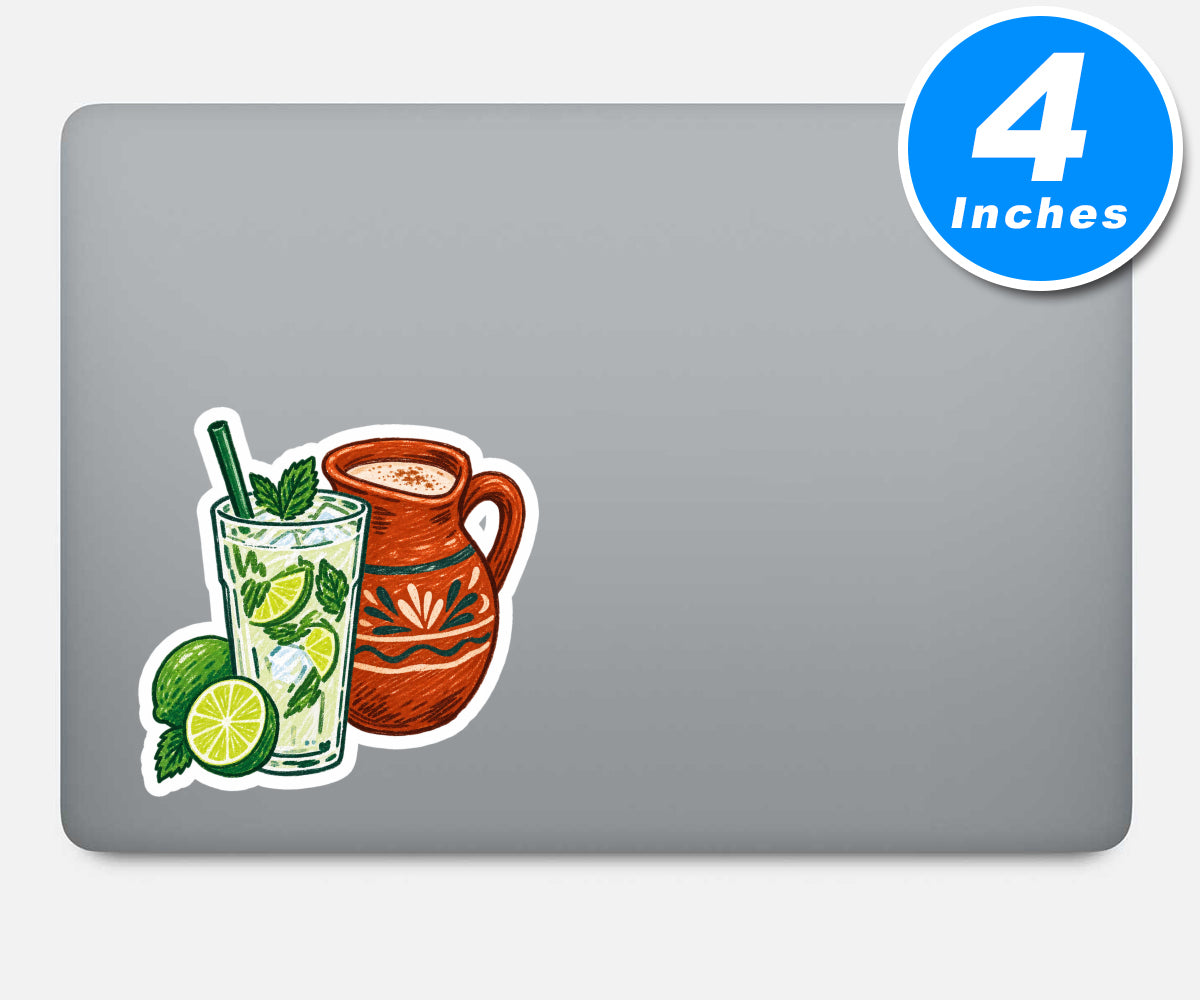 Latin Beverages Vinyl Stickers