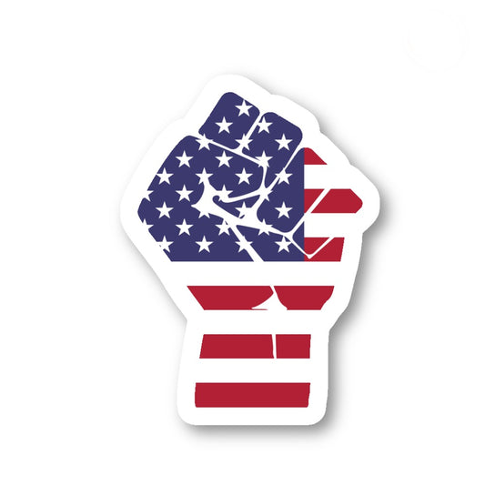 USA Pride Fist Vinyl Sticker