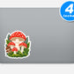 Cute Mushroom Forest Stickers Vinyl Stickers