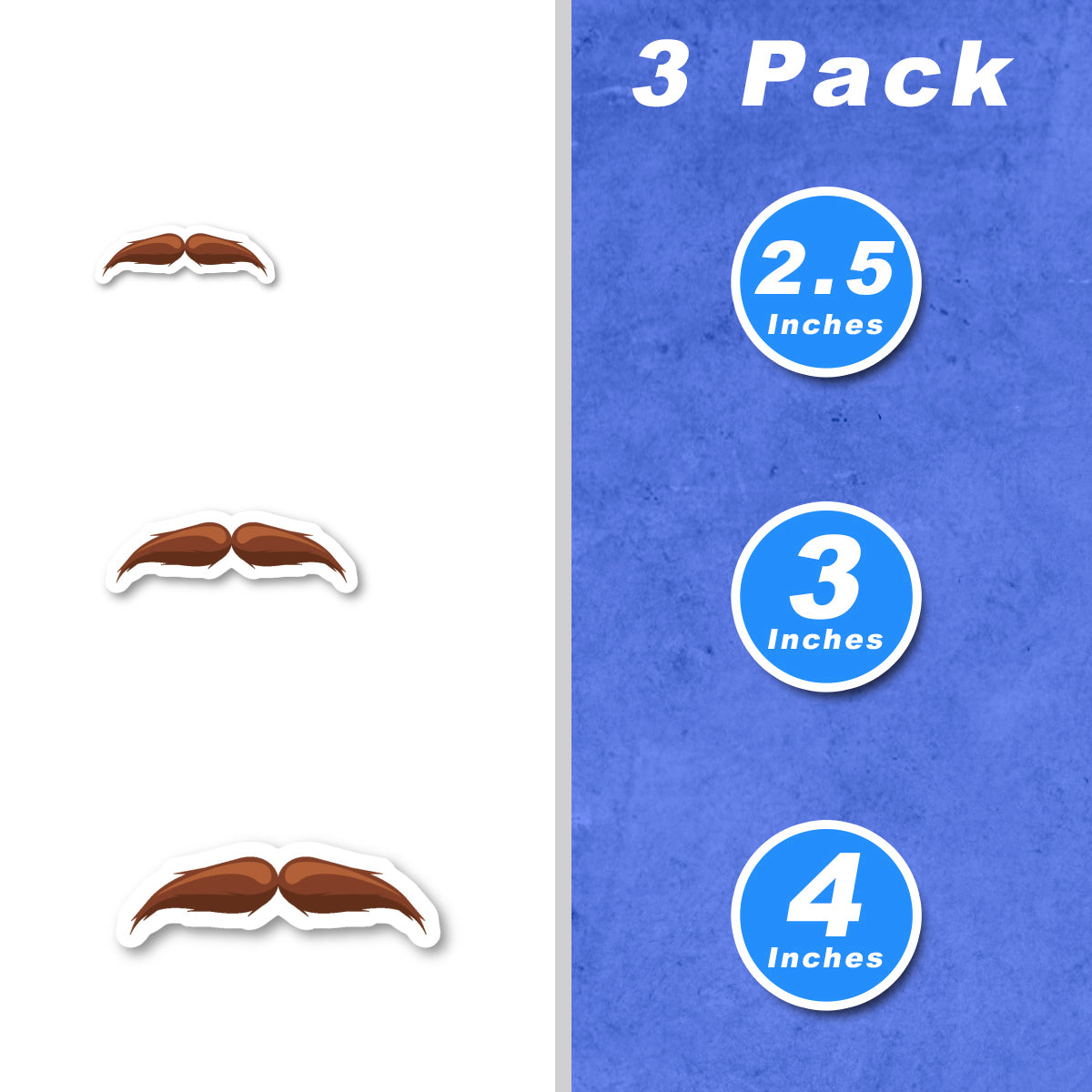 Mustache Vinyl Stickers