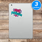 Not Perfection Quote Vinyl Stickers