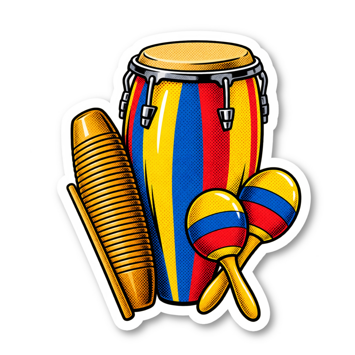 Cumbia Music Stickers Vinyl Sticker