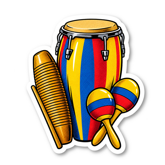 Cumbia Music Stickers Vinyl Sticker