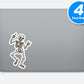 Skeleton Dancing Vinyl Stickers