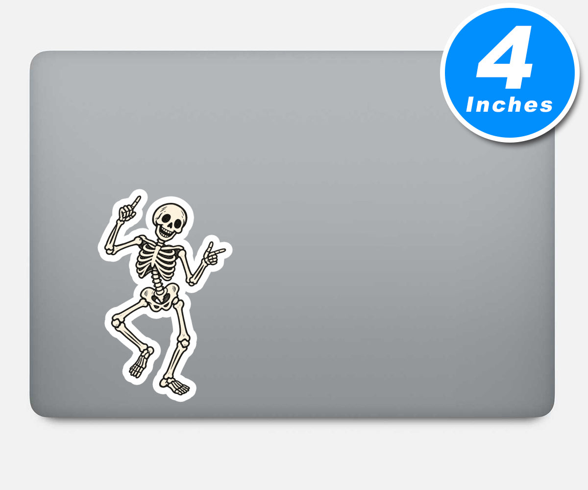 Skeleton Dancing Vinyl Stickers