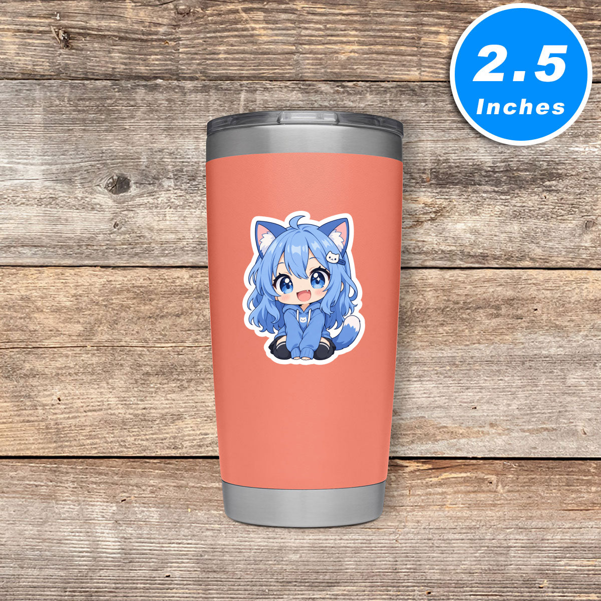 Anime Inspired Chibi Character Sticker Vinyl Stickers