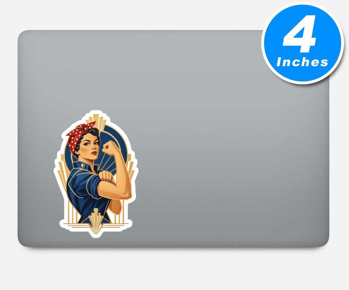 Rosie The Riveter Vinyl Stickers