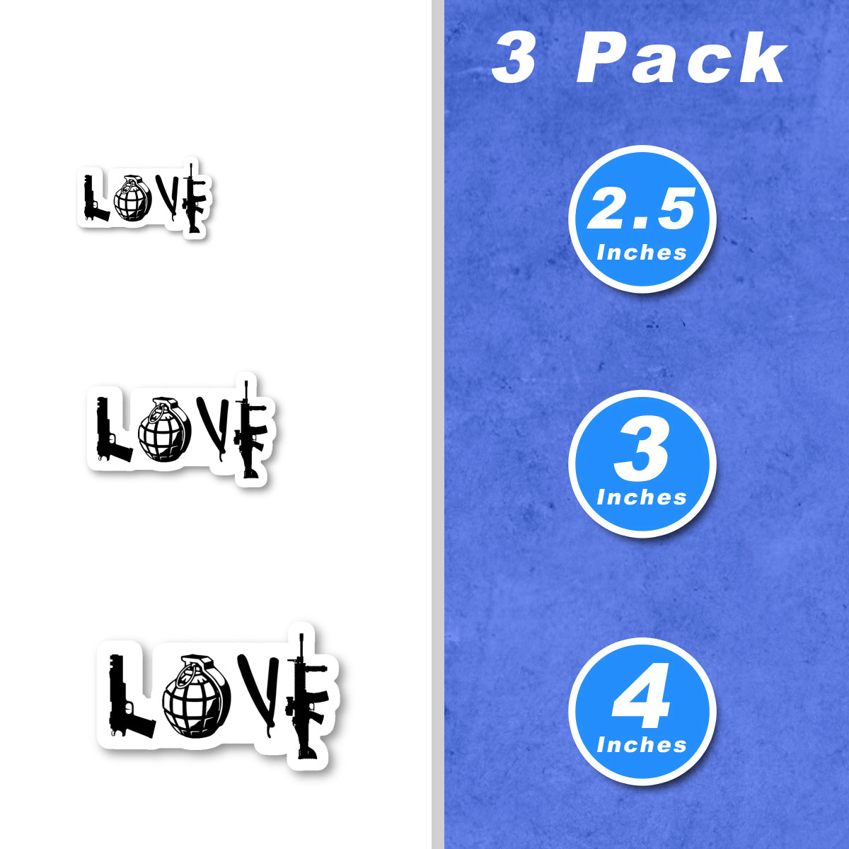 Military Love Vinyl Stickers