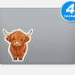 Highland Cow Stickers Vinyl Stickers