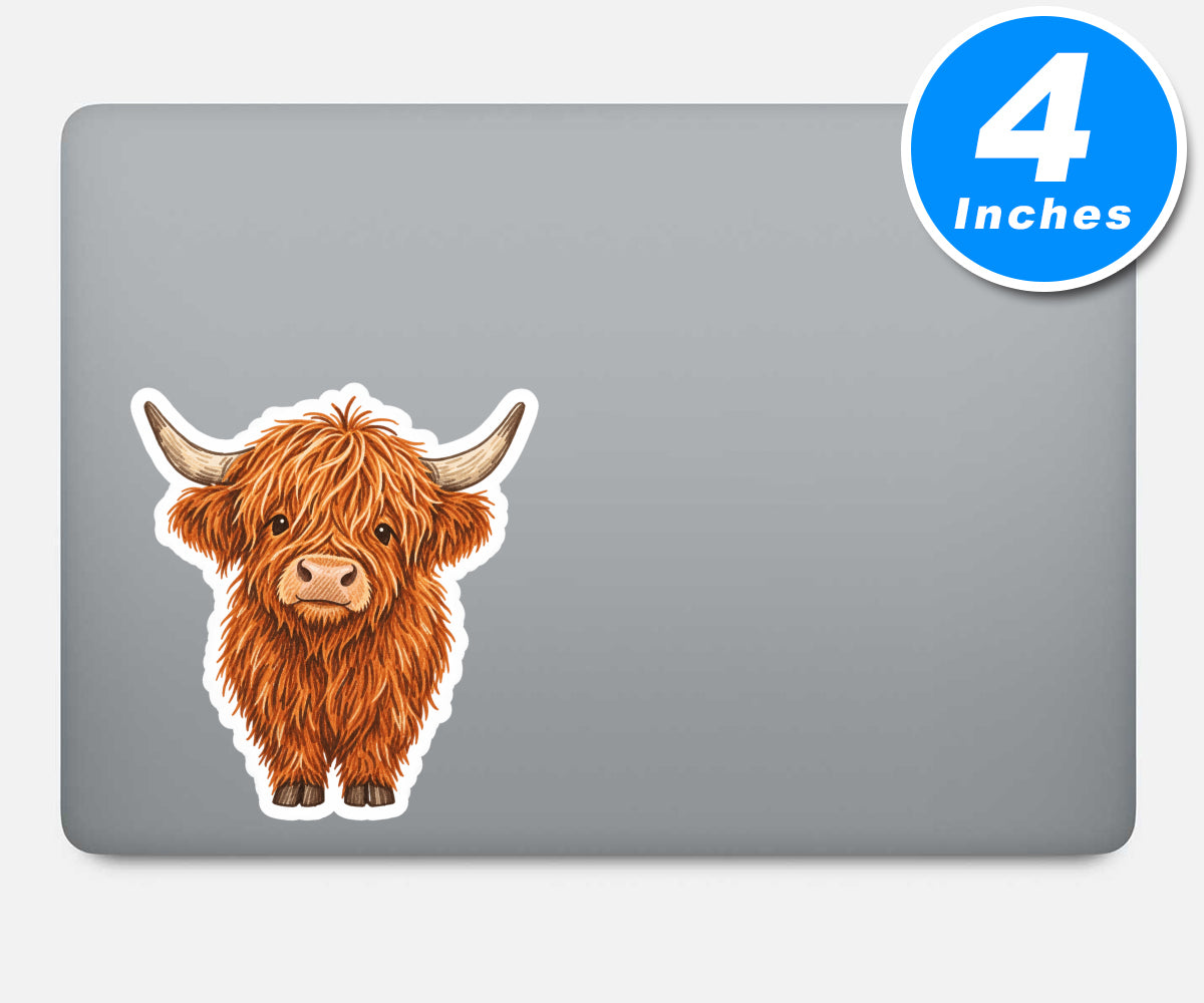 Highland Cow Stickers Vinyl Stickers