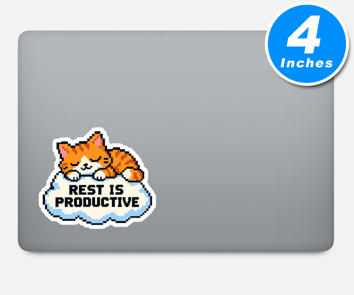 Rest Is Productive Quote Vinyl Stickers