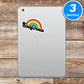 California Retro Rainbow Vinyl Stickers