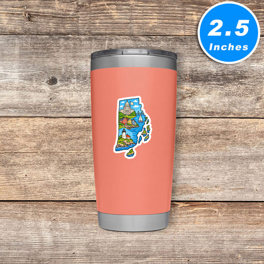 Rhode Island Vinyl Stickers
