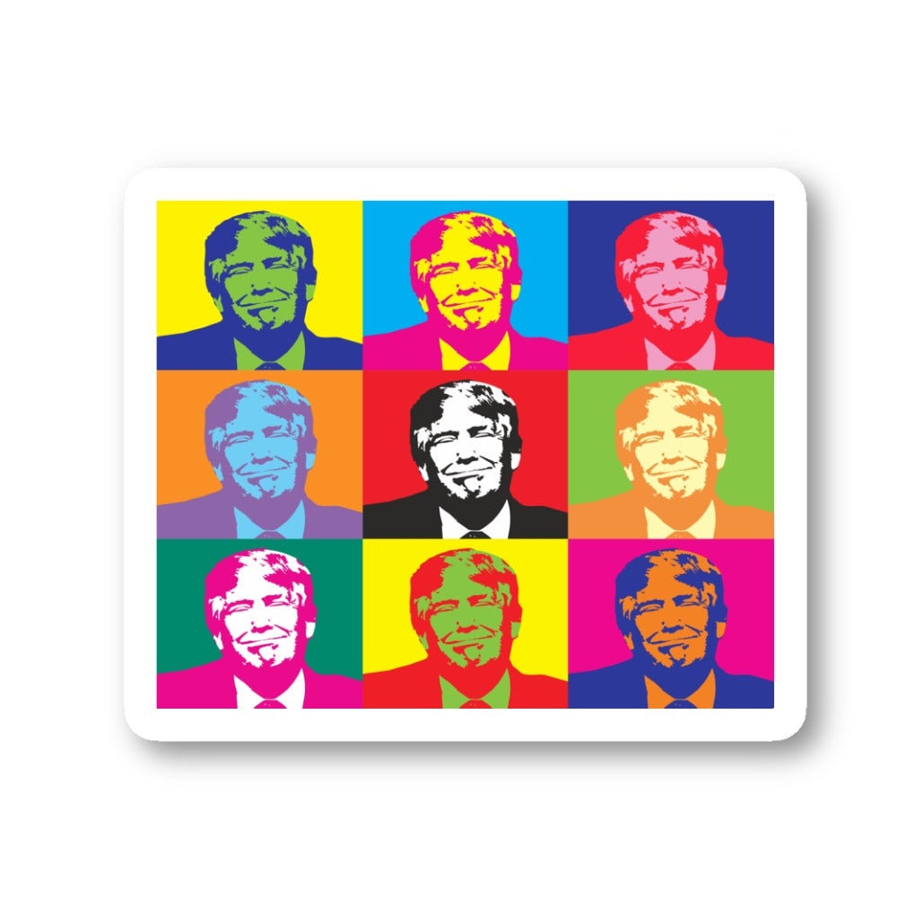 Trump Warhol Style Vinyl Sticker