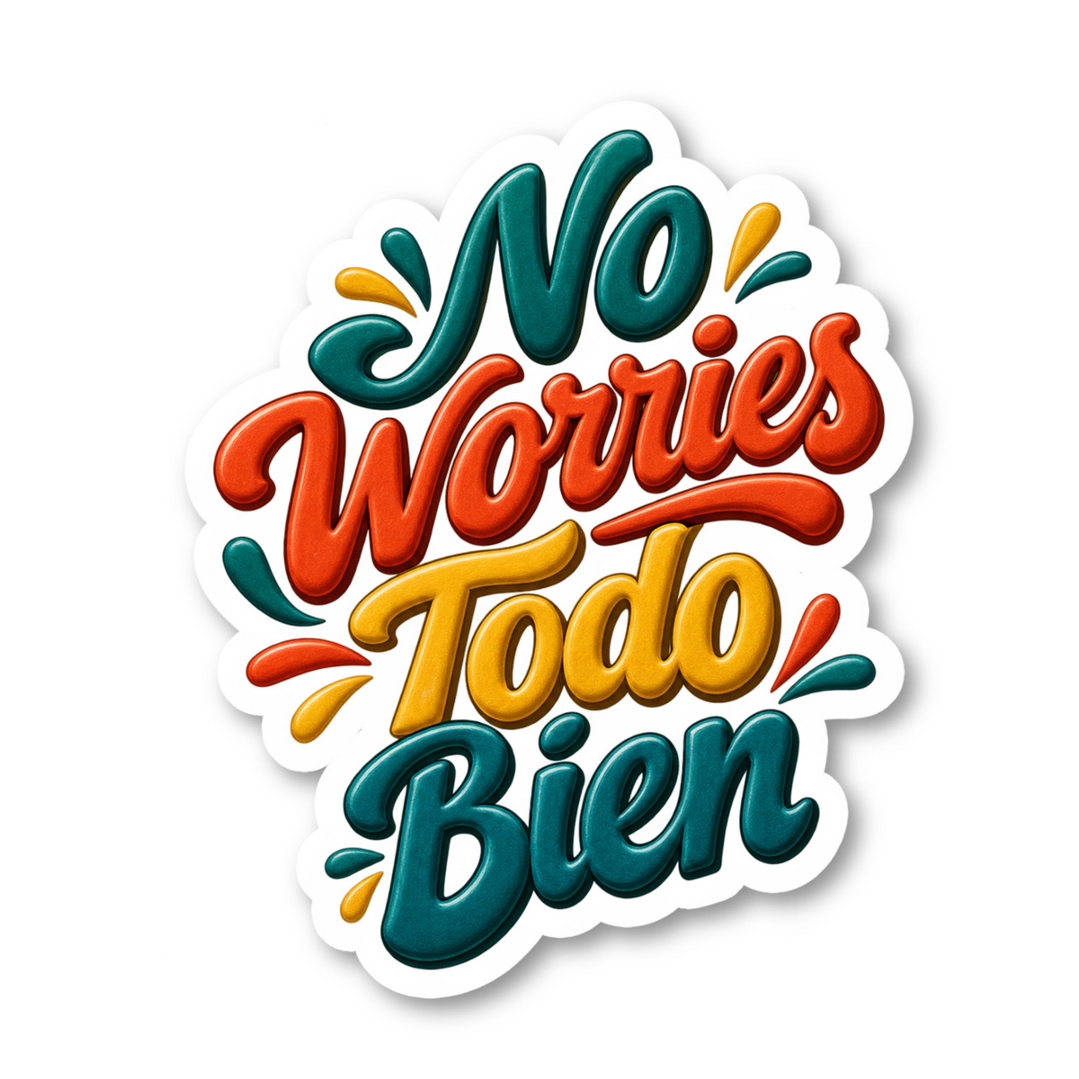 Latin Spanglish Phrases Vinyl Sticker