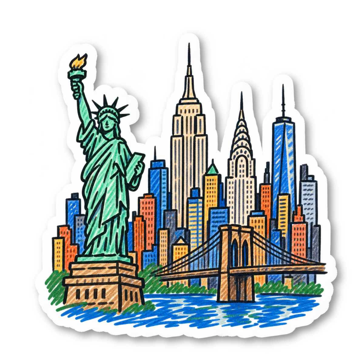 New York City Vinyl Sticker