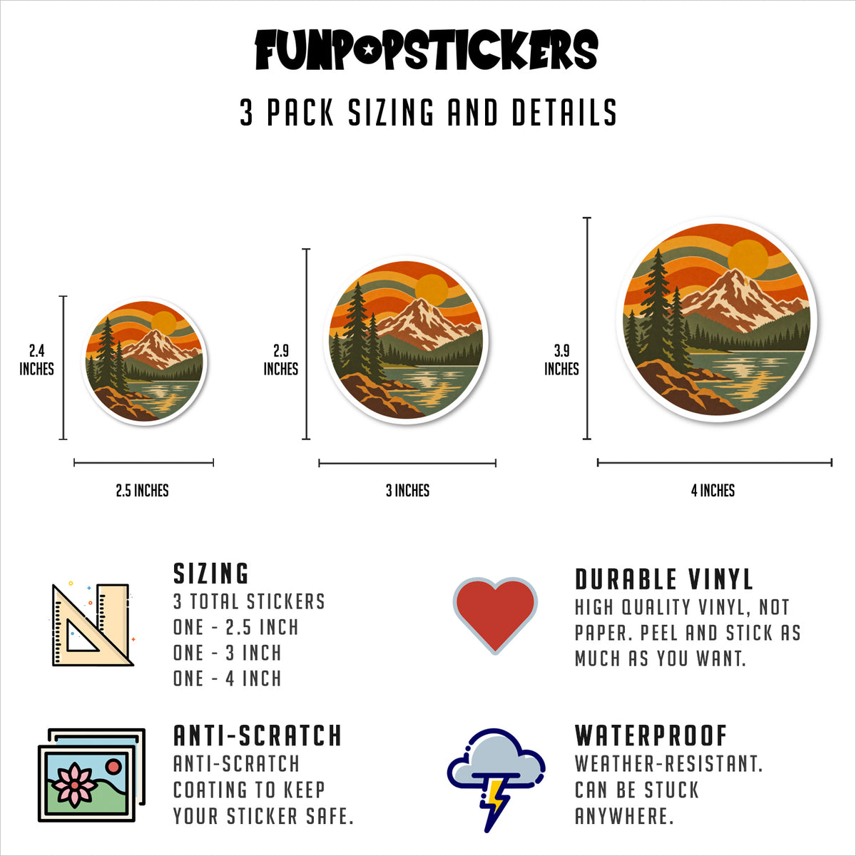 National Park Stickers Vinyl Stickers