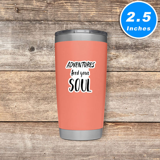 Adventure Feed Your Soul Vinyl Stickers