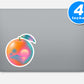 Orange Stickers Vinyl Stickers
