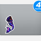 Black Mermaid Stickers Vinyl Stickers