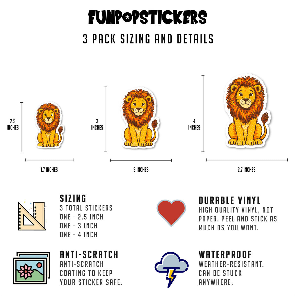 Lion Decals For Car Vinyl Stickers