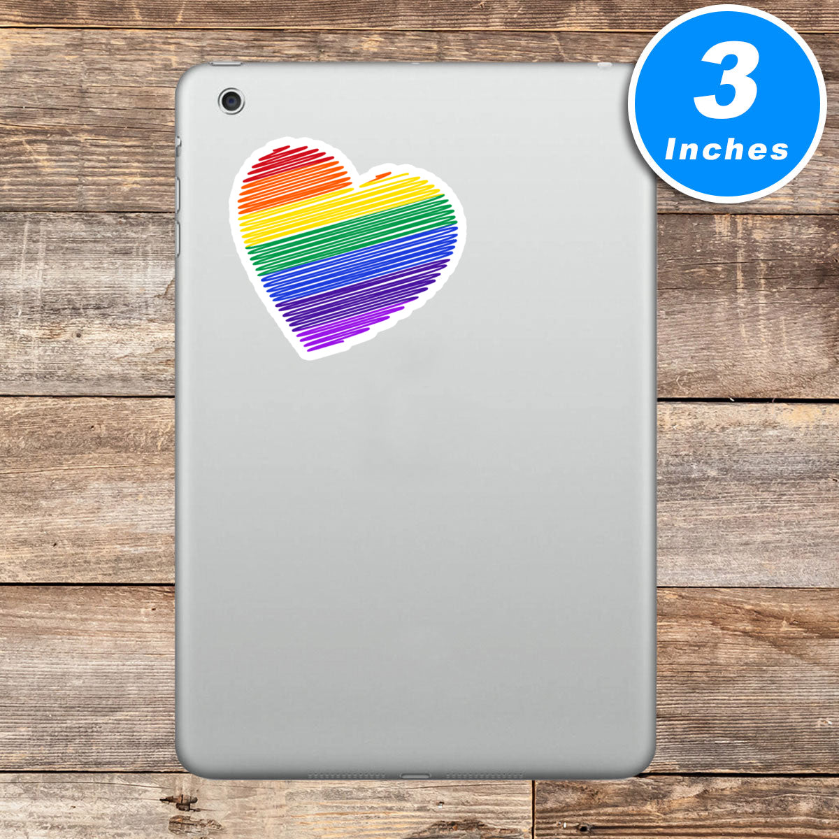 Pride Heart Rainbow Love Vinyl Stickers