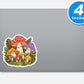 Cute Mushroom Forest Stickers Vinyl Stickers